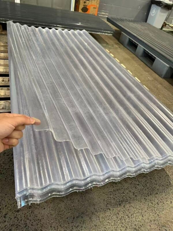 Corrugated Roofing Clear – 1.8m Length x 900mm x 1.2mm thick