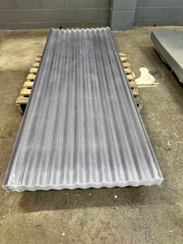 Corrugated Roofing Clear – 3m Length x 900mm x 1.2mm thick