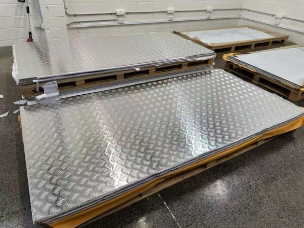 Aluminium checker plate 1.22m x 2.44m x 2mm thick in South Auckland
