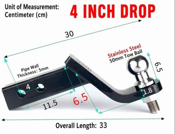 680399526_944701748465071_8224301331571953207_n Universal Towbar Hitch – 4” Drop Tongue with 1-7/8” Tow Ball